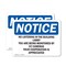 Signmission No Loitering In The Building Lobby You Are OSHA Notice Sign, Vinyl Decal, 10in W x 7in L, 2PK OS-2PACK-NS-D-710-L-14687 - alternate 1